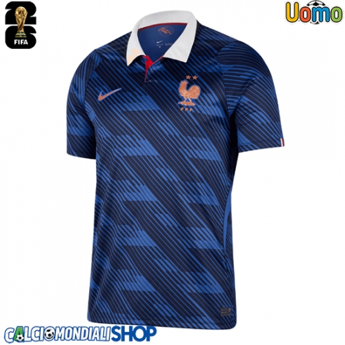 Maglie da calcio Francia Prima Maglia Mondiali 2026  Manica Corta